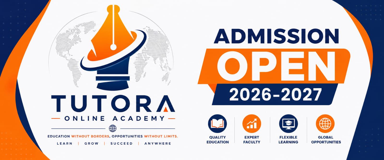 Tutora Online Academy admissions open banner